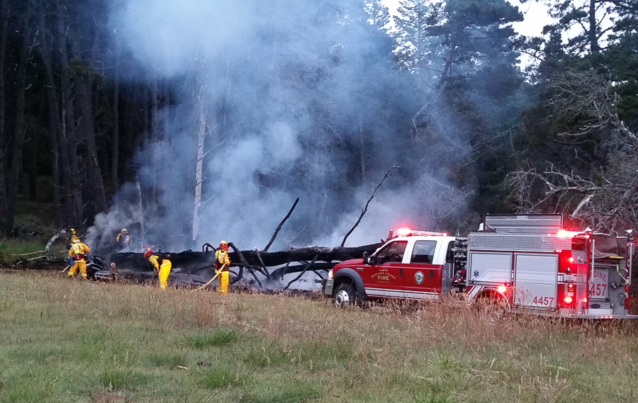 Stewarts Point Fire in 2018