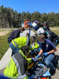 Calstar helo load at RCMS