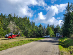 Sonoma County 1 helo on Tin Barn Road