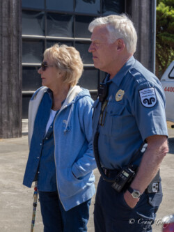 Kathleen Powers with Captain Martin Kathleen Powers with Captain Martin
