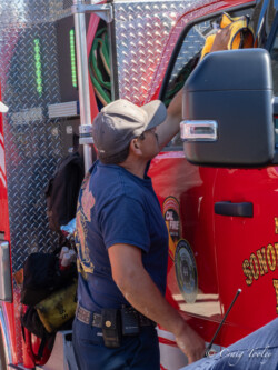 Abel dries the engine Abel dries the engine