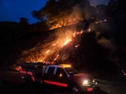 E4457 crew on Walbridge Fire
