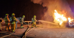 Training vehicle fire and extrication
