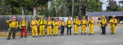 Training on cutting fireline