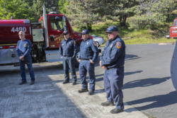 Rev Powers and CAL FIRE crew Rev Powers and CAL FIRE crew